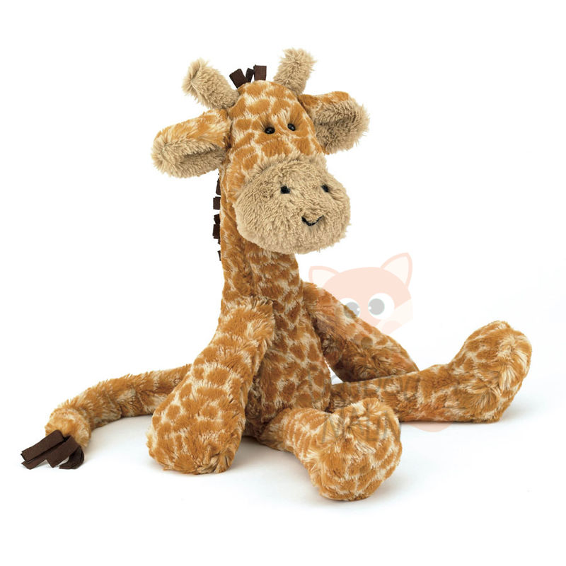  merrydays soft toy giraffe orange beige 